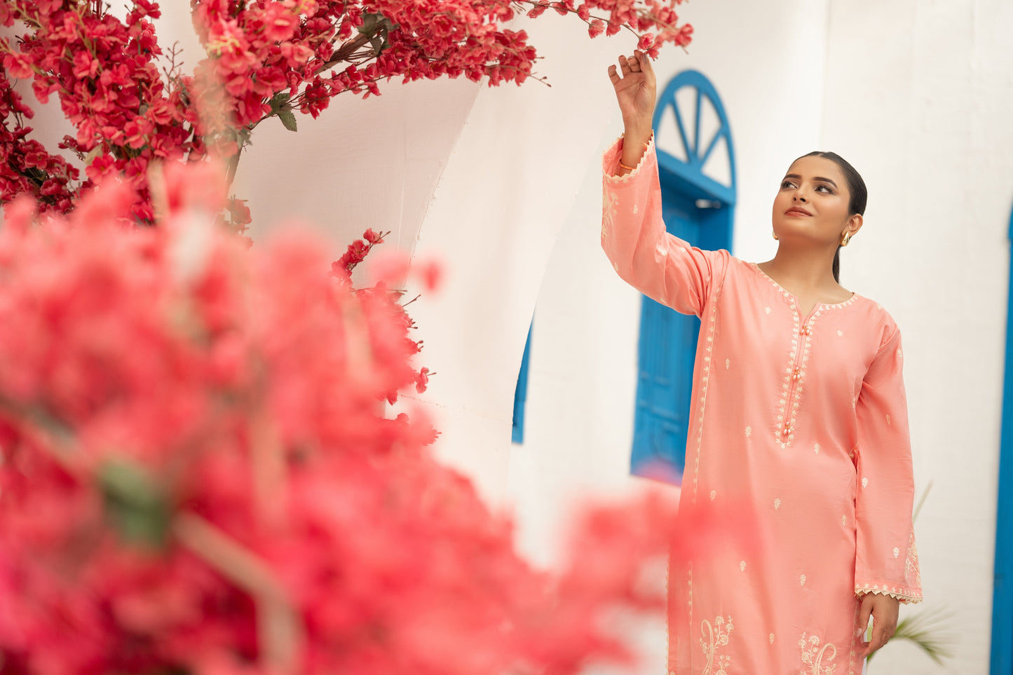 Pearl 02-Pcs Pearl Embroidered Lawn Suit Ready to Wear