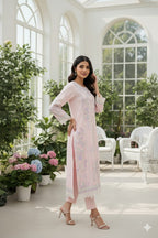 3 Piece Stitched Embroidered Chiffon Suit - Ready To Wear