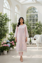 3 Piece Stitched Embroidered Chiffon Suit - Ready To Wear